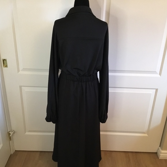 Black Long Sleeve Maxi Dress Plus Size 2XL - Picture 3 of 7